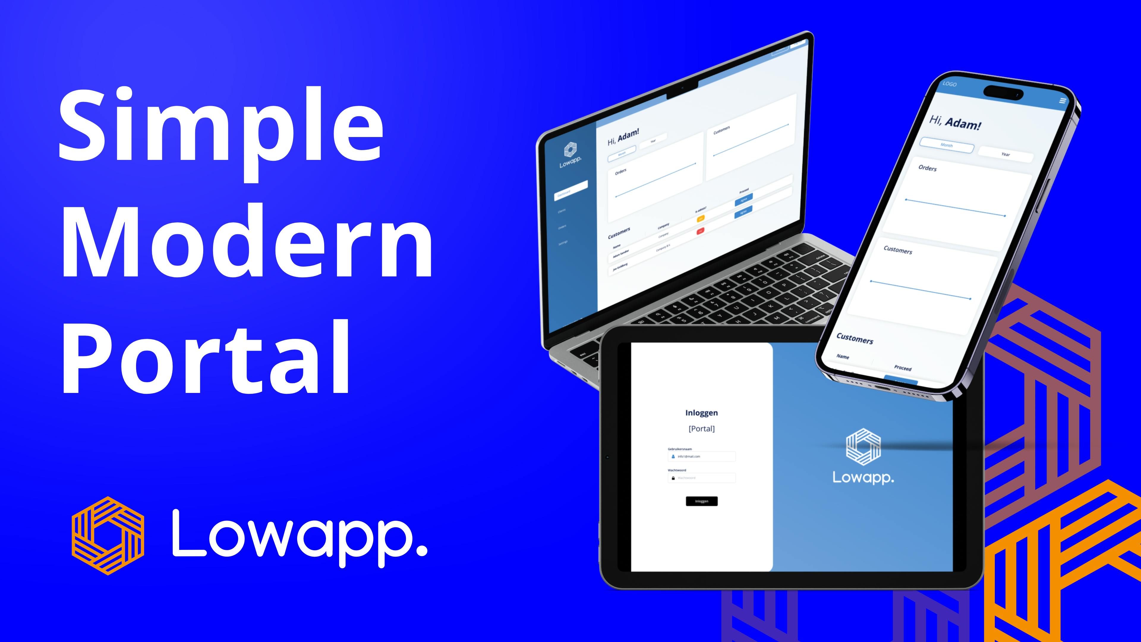 Simple Modern Portal Template | Bubble