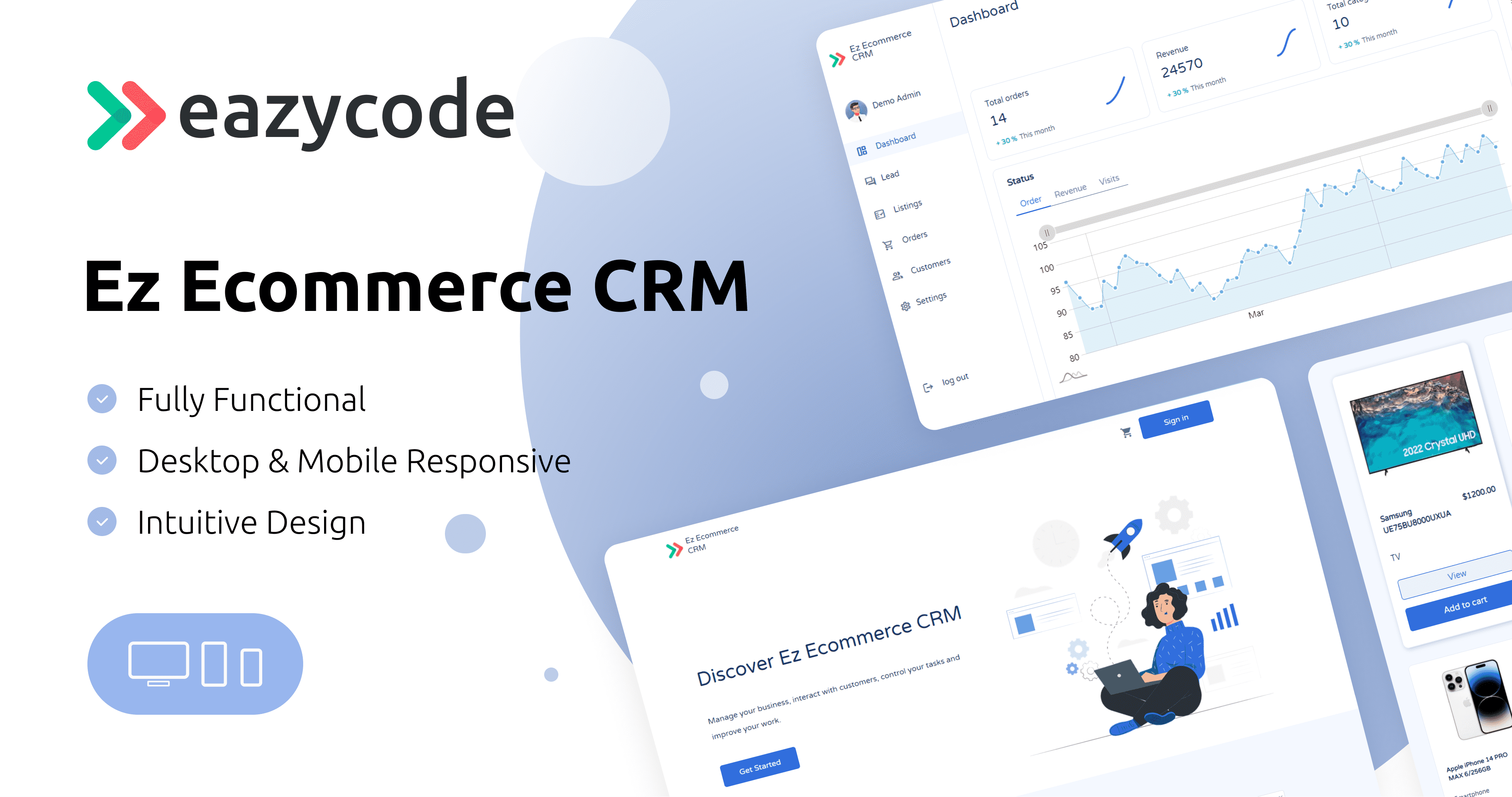 Ez Ecommerce CRM Template | Bubble