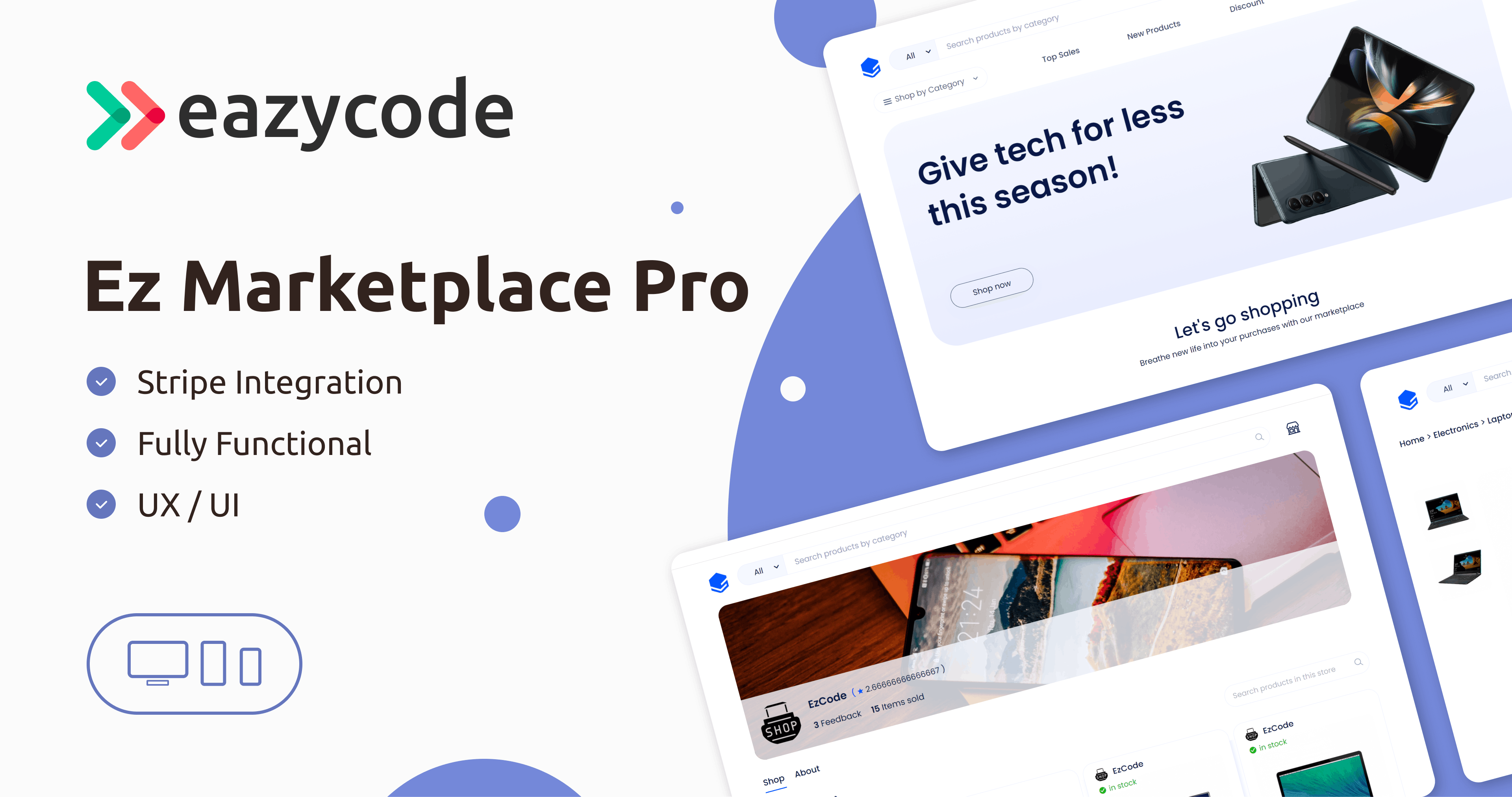 Ez Marketplace Pro Shop Template Bubble
