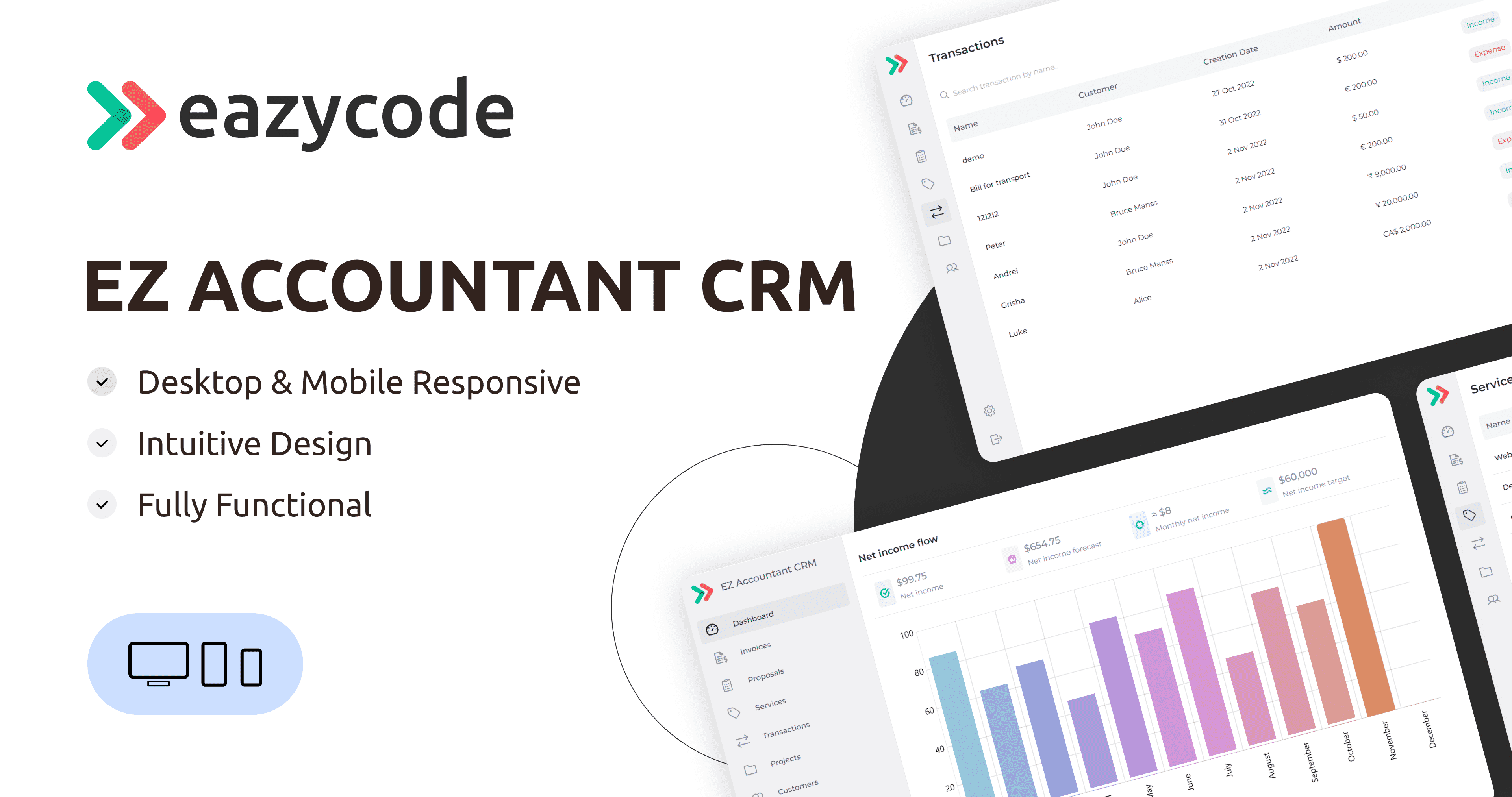 Ez Accountant CRM Template Bubble