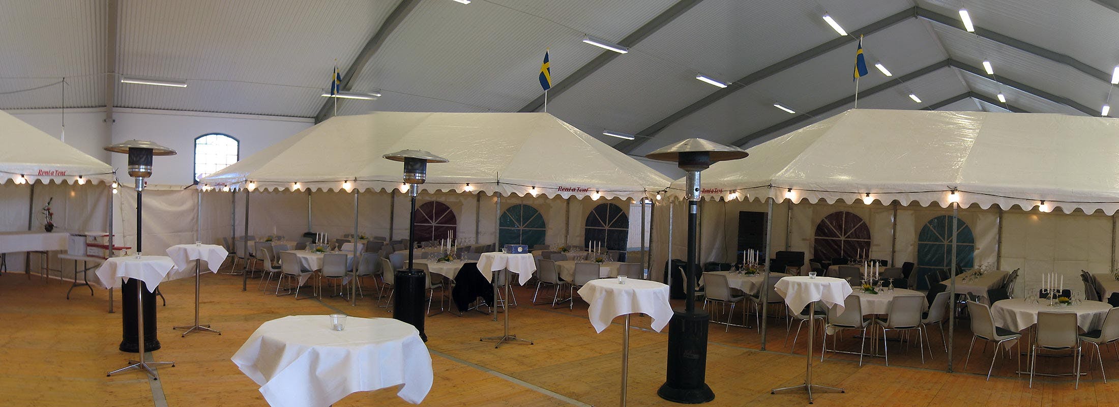 Hyra tält till Inomhuslösningar Rent a Tent Karlskrona Detta partytält kan du hyra av Rent a Tent Karlskrona