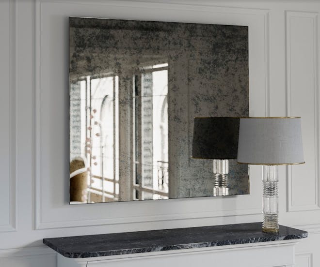 Square Antique Mirror - Editor Approved - 9 Square Antique Wall Mirrors