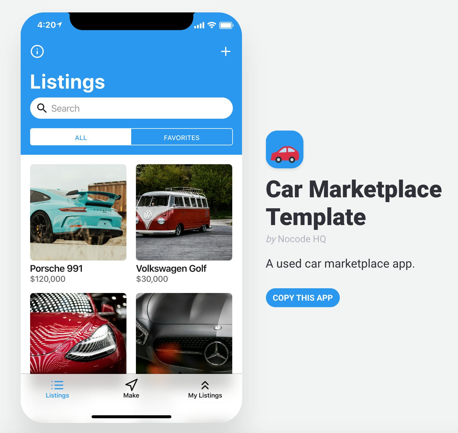 Used Car Marketplace App