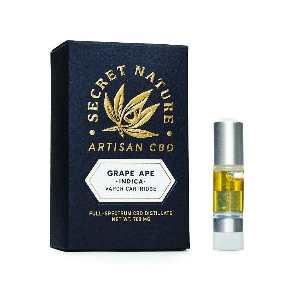 Secret Nature Grape Ape CBD Vape Pen Cartridge by Secret Nature CBD
