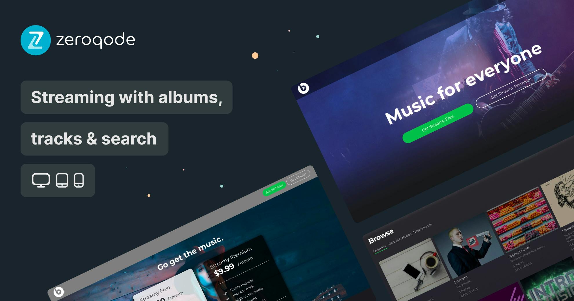 Streaming Like Spotify Template | Bubble