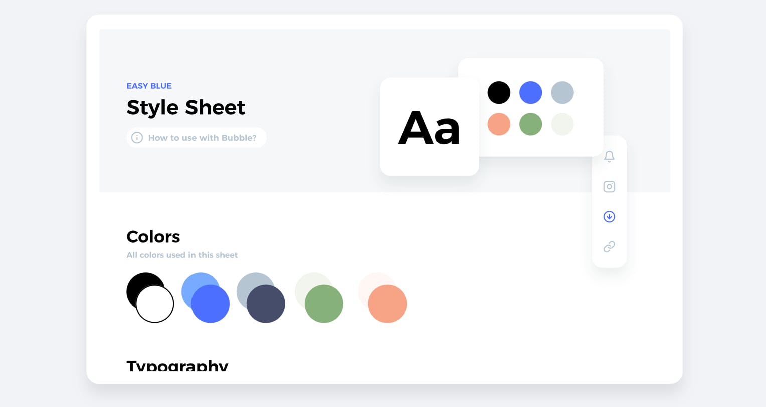 Bubble Style Sheet Template Bubble