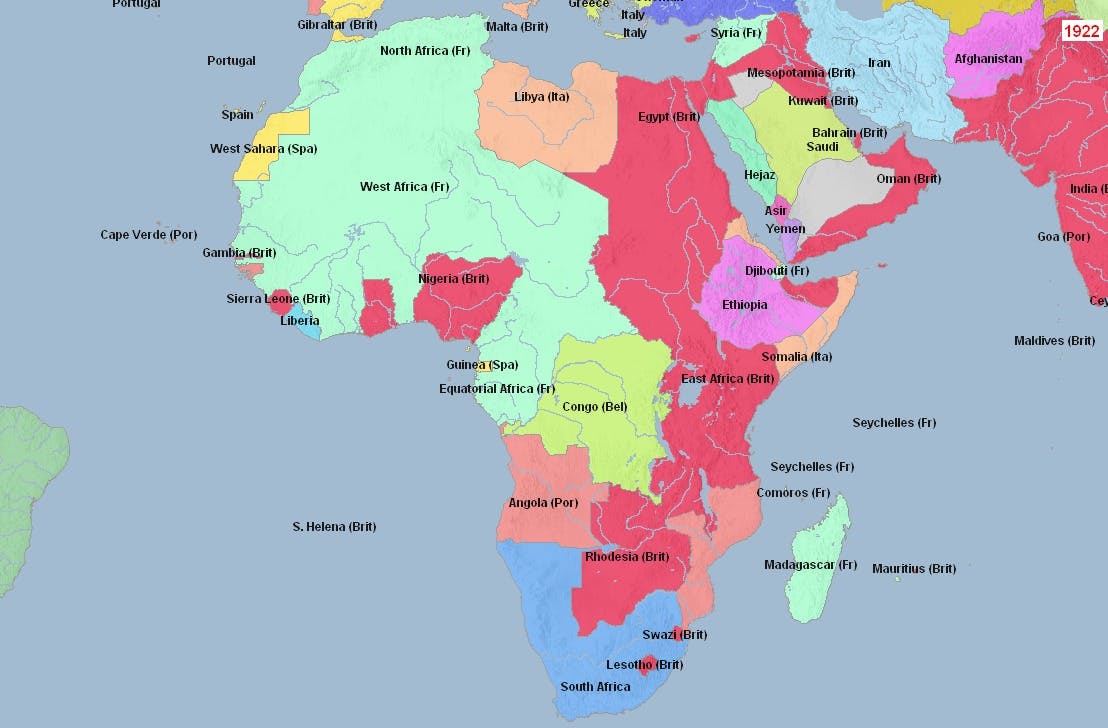 Homeschool History - Africa - Decolonization Maps and Timeline