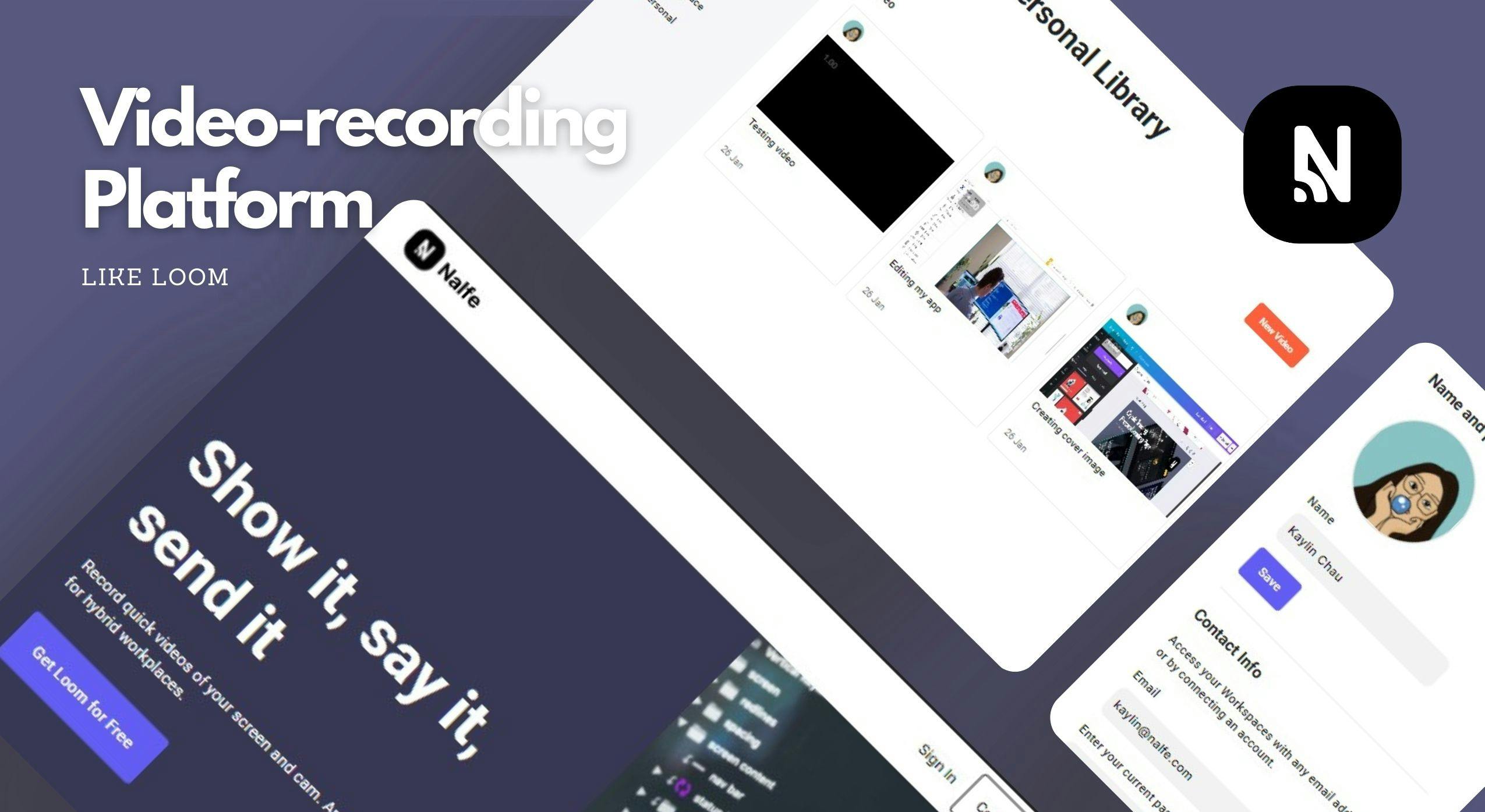 Screen Recording like Loom Template Bubble