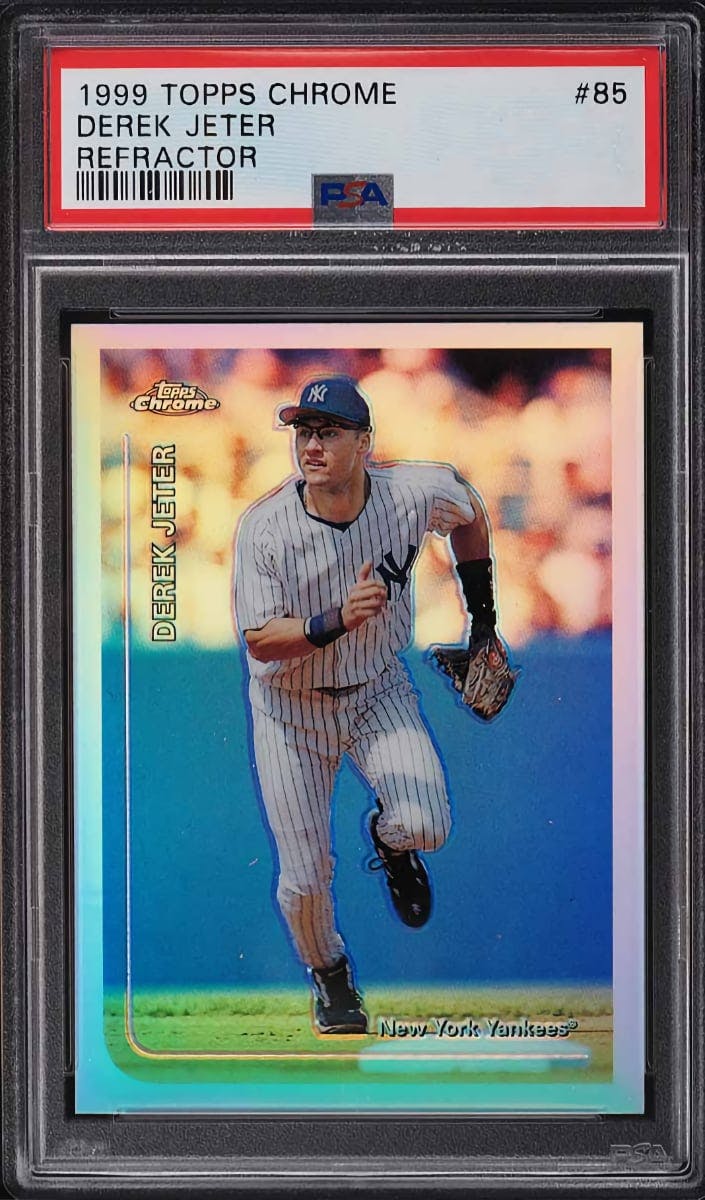 Card Prices | Derek Jeter 1999 Topps Chrome Baseball Refractor #85