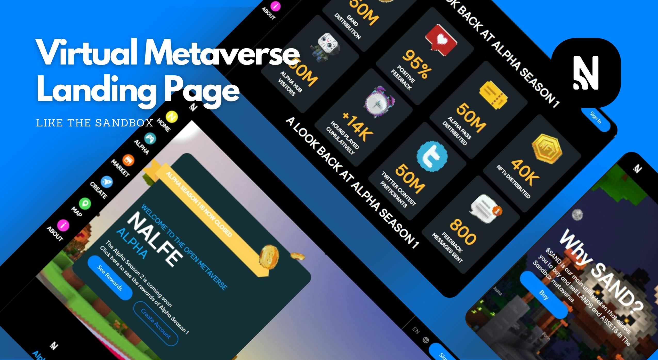 Metaverse like The Sandbox Template Bubble