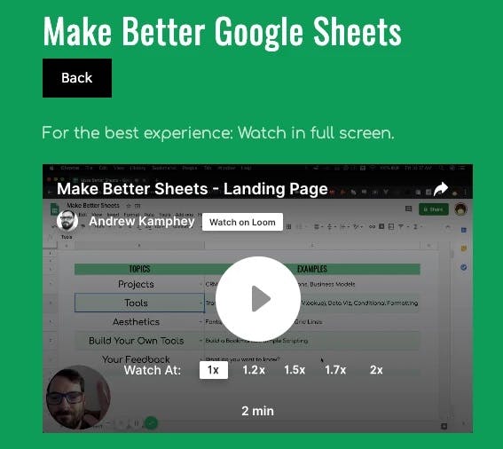 Product Better Sheets