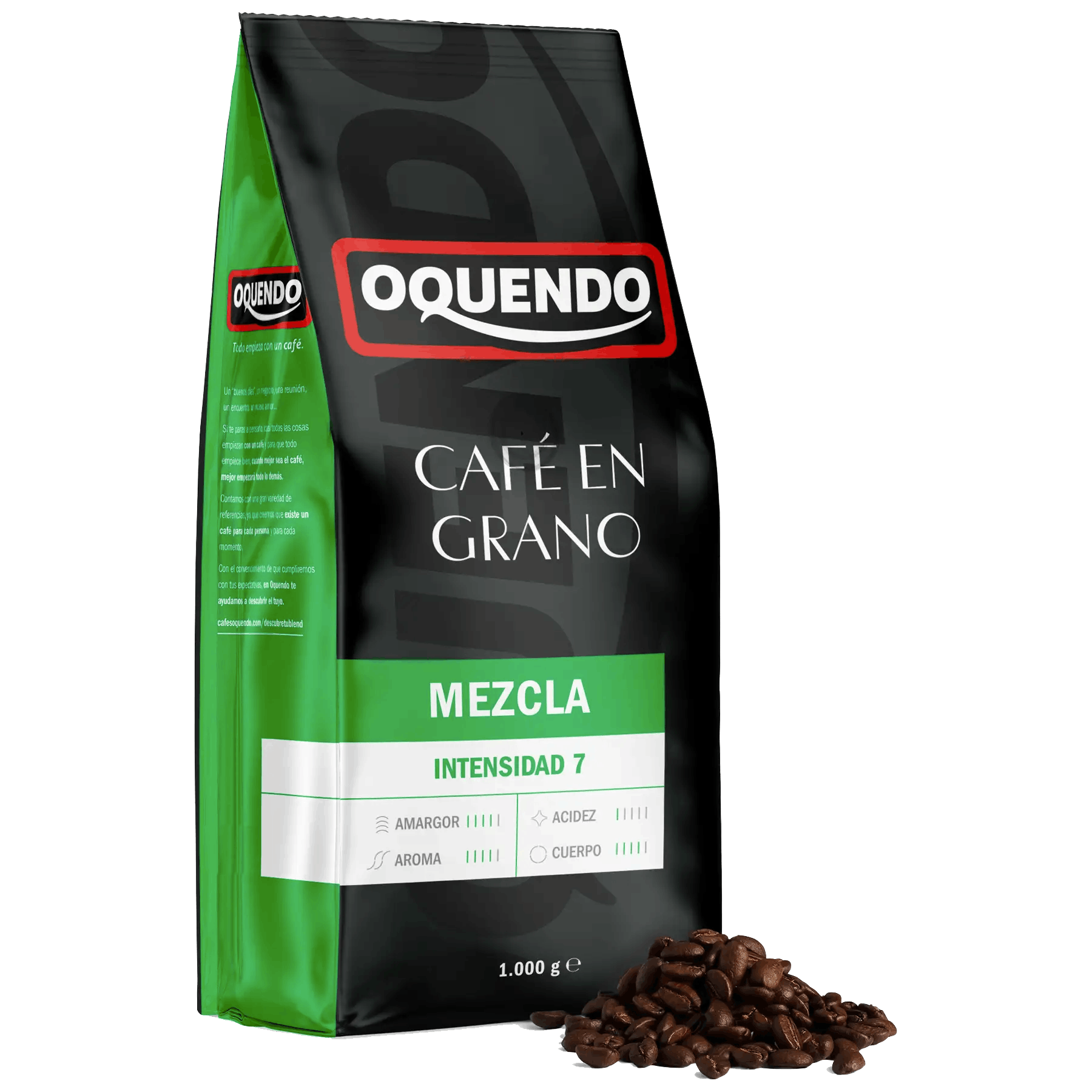 Кофе без кофеина Oquendo в зернах и молотый