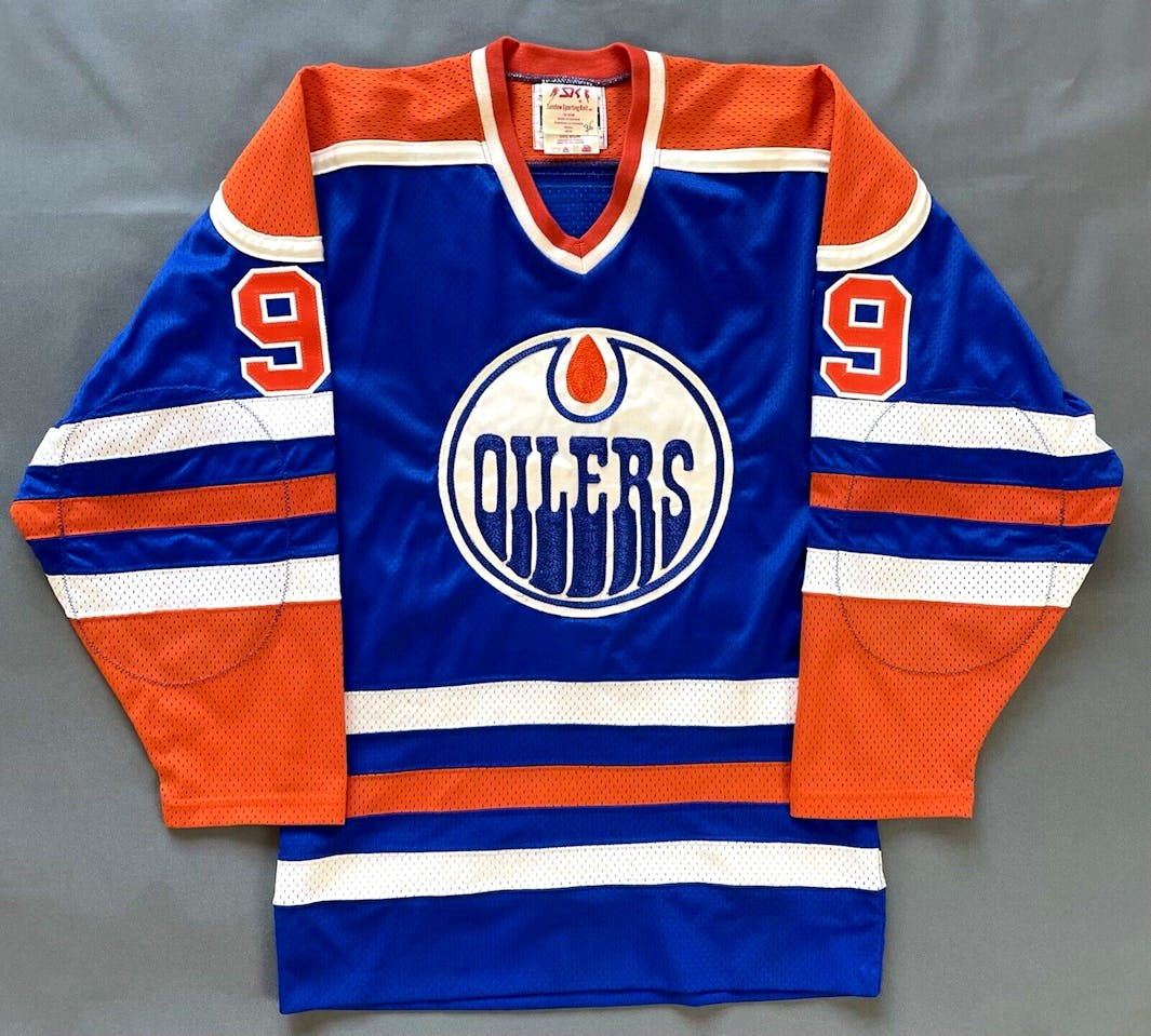 Edmonton Oilers Wayne Gretzky Vintage Authentic Sandow SK NHL 