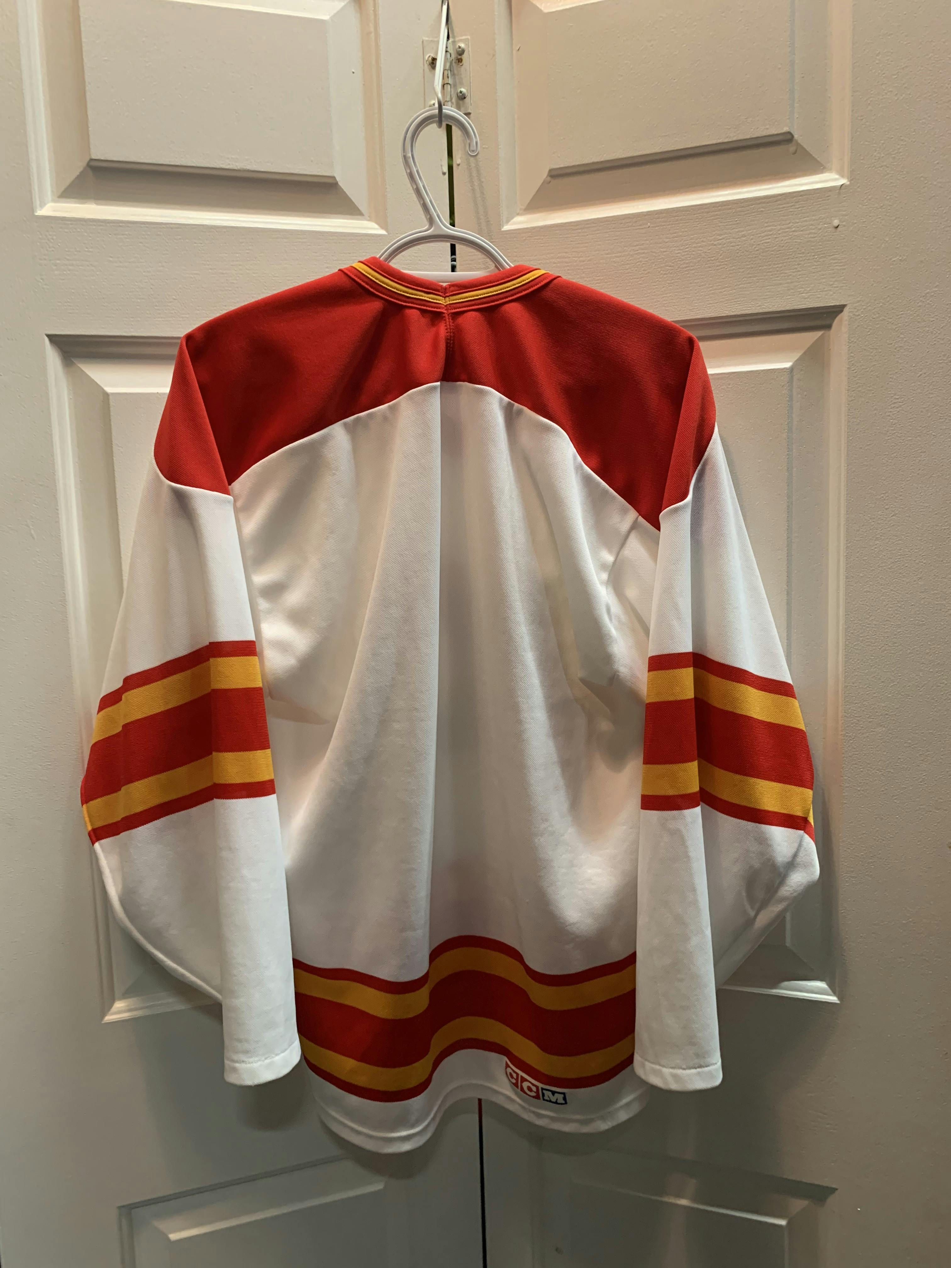 CCM - 【CCM】NHL Calgary Flames ホッケーゲームシャツA-3514 CCM - 【CCM】NHL Calgary Flames ホッケーゲームシャツA-3514